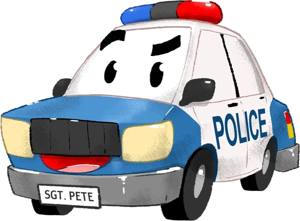 Sergeant Pete, police car